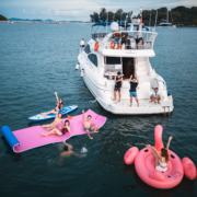 WhyKnot1, 50ft cabin cruiser offered by Sing Yachts, can host up to 20guests