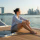 enjoying a yacht charter in Singapore; a smooth, seasickness-free experience.