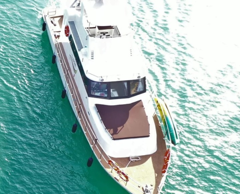 SG Yacht Aerial view