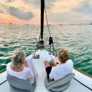 Couple on yacht