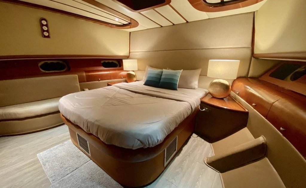 Private cabin on yacht