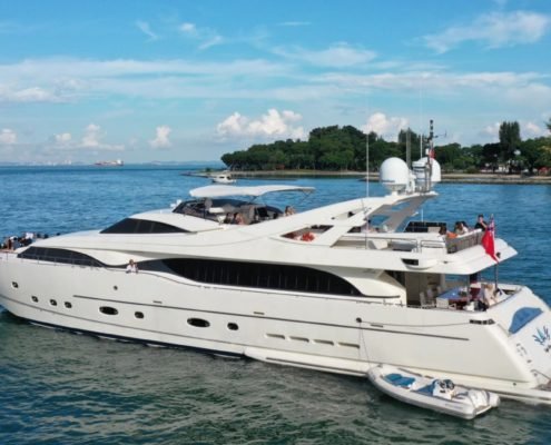 Ferretti 112 superyacht rental in singapore