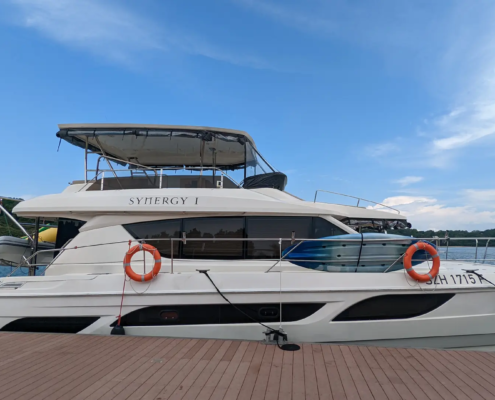 Yacht rental Singapore on Synergy 1 Yacht