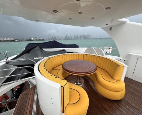 Yacht outdoor seating