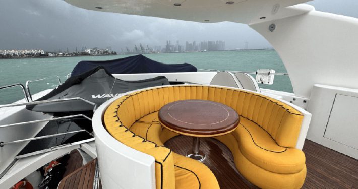 Yacht outdoor seating