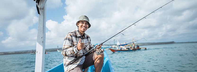 Fishing at Lazarus Island