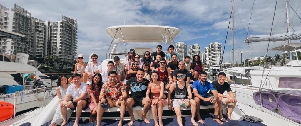 Corporate event on Yacht Singapore