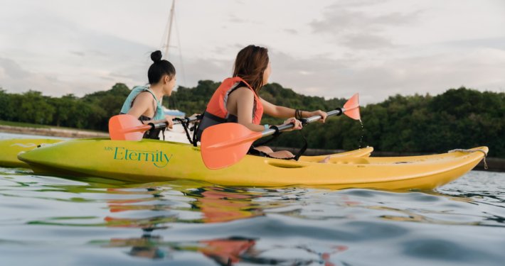 Kayaking on Yacht singapore