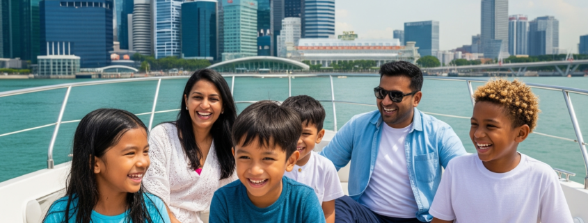 Yacht rental in Singapore_school holidays_Family outing on yacht