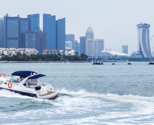 Triton yacht city skyline cruise singapore