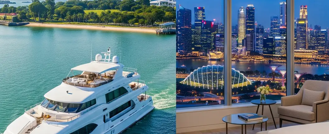 Yacht Charter vs Luxury hotels in Singapore