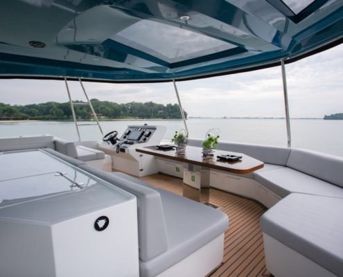 MS eternity2 yacht upper deck_ yacht rental singapore