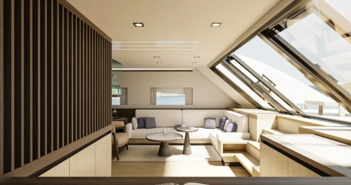 Interior of SeaWind yacht rental in Singapore