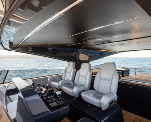 Cockpit view of SeaWin Yacht