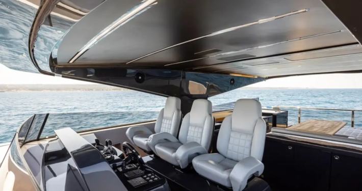 Cockpit view of SeaWin Yacht