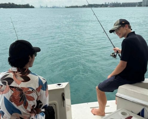 WhitePearl_Yacht rental_Fishing activity on yacht