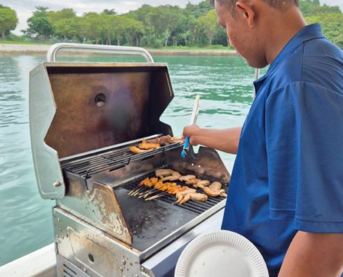 White Pearl_Yacht with BBQ pit onboard