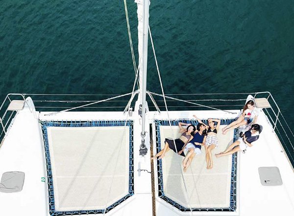 Ping Lady_yacht-trampoline net