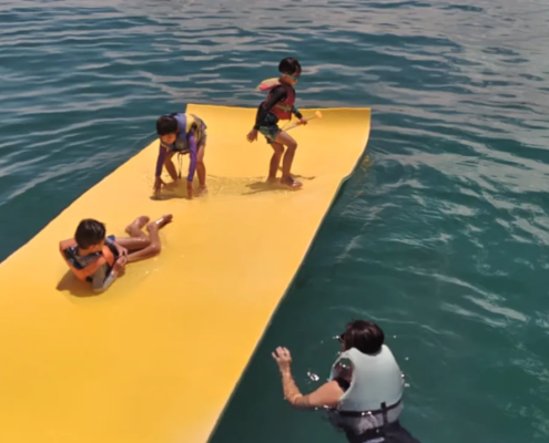 Water mat private yacht rental Singapore