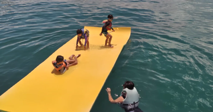Water mat private yacht rental Singapore